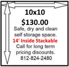 10 x 10 Storage Unit Bloomington, Indiana